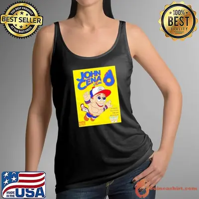 John Cena never give up WWE cartoon shirt