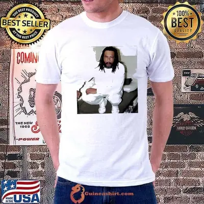 Kanye West wearing Larry Hoover shirt