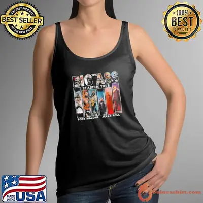 Malone Tour Big Ass Stadium Jelly Roll Football Retro 90s Vintage Shirt
