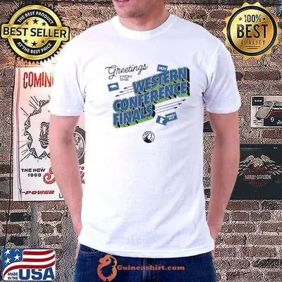Minnesota Timberwolves 2025 greetings from the Western Conference Finals shirt