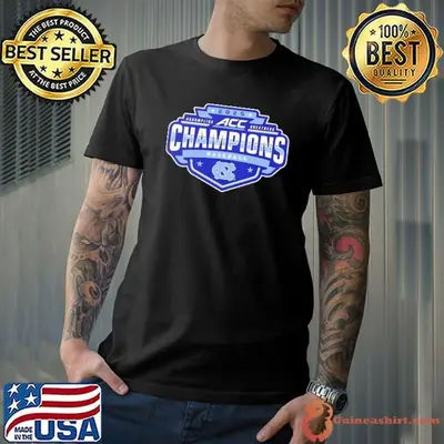 North Carolina Tar Heels 2025 ACC Champions baseball logo shirt