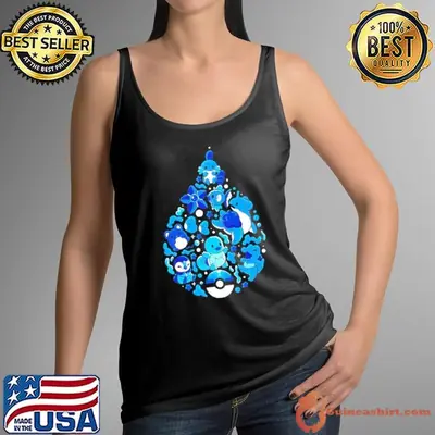 Pokémon water drop style cute monsters shirt