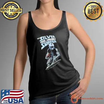 The silver and black surfer shirt