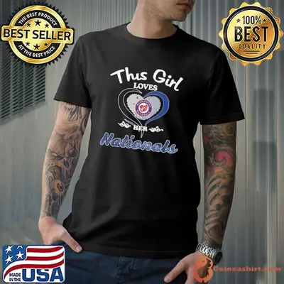 This girl loves her heart Washington Nationals shirt