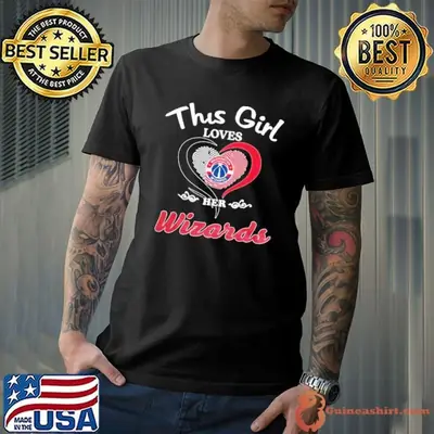 This girl loves her heart Washington Wizards shirt