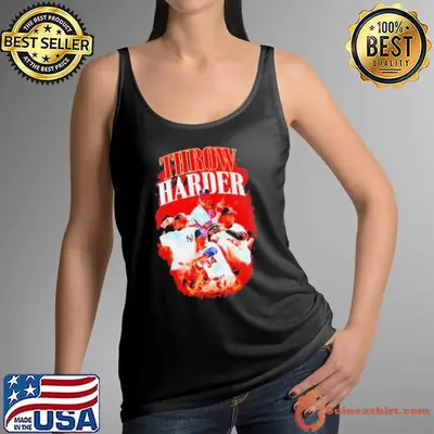 Throw Harder Baseball Flames MLB shirt
