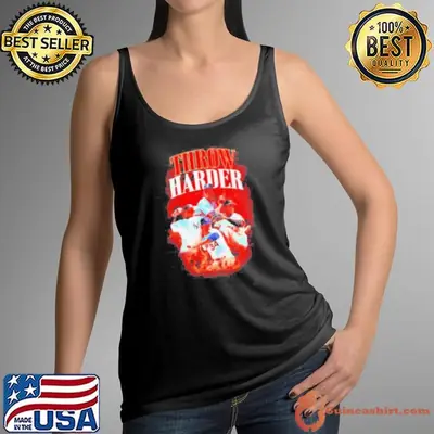 Throw Harder MLB baseball retro shirt