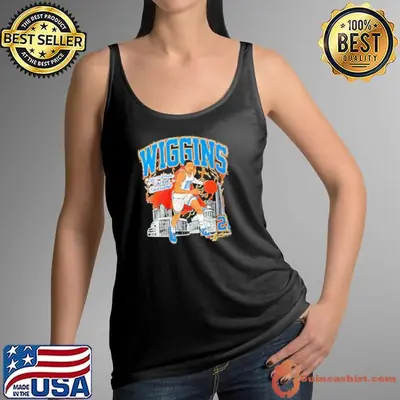 Aaron Wiggins saved basketball signature cartoon shirt