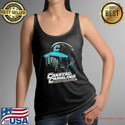 Coastal Carolina Chanticleers dripping baseball helmet boys shirt