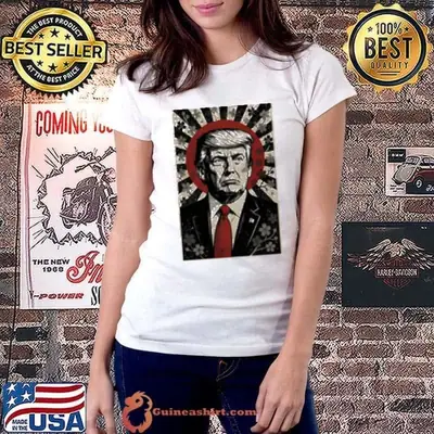 Donald Trump Rising Sun Power Cherry Blossom Propaganda shirt