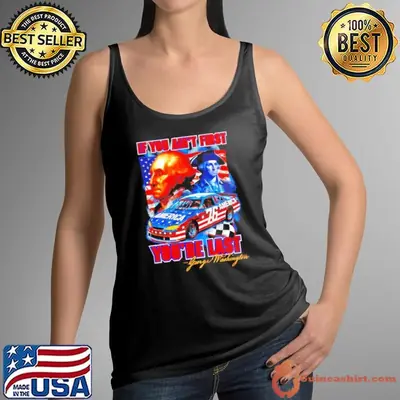 George Washington if you ain’t first you’re last graphic usa flag shirt