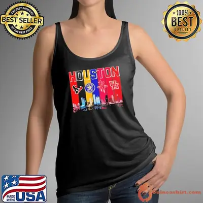 Houston Skyline City sports team logo shirt