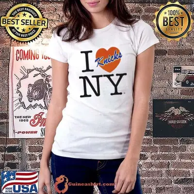 I love NY New York Knicks heart shirt