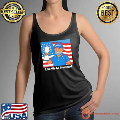 JJ Spaun Like We All Predicted 2025 US Open Champion American Flag shirt