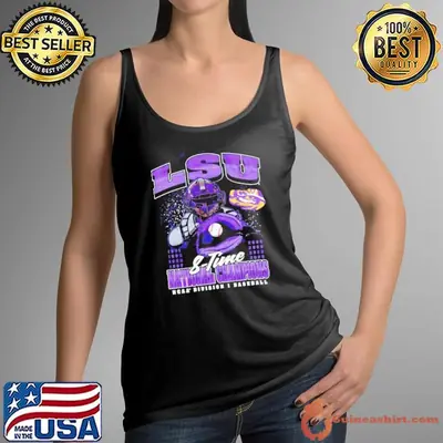 LSU Tigers 8-time National Champions NCAA Division I baseball vintage shirt