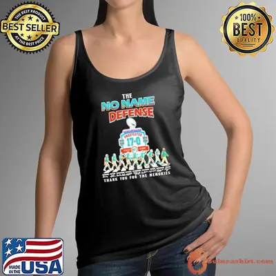 Miami Dolphins the no name defense thank you for the memories signatures shirt