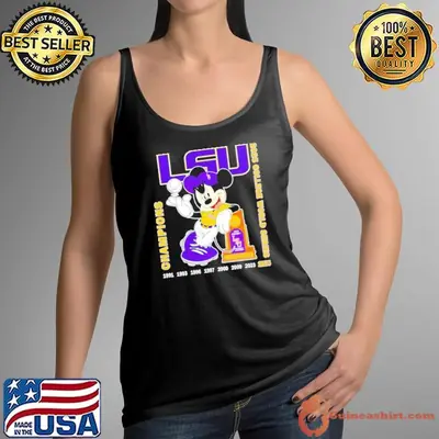 Mickey Mouse Lsu Tigers NCAA 2025 Trophy College World Series Champions shirt
