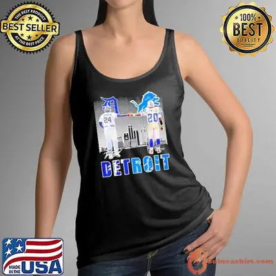 Miguel Cabrera vs Barry Sanders Detroit Sports Team Signatures shirt