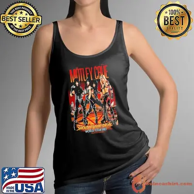 Motley Crue Crucial Crue Tour 1987-1988 Poster Shirt