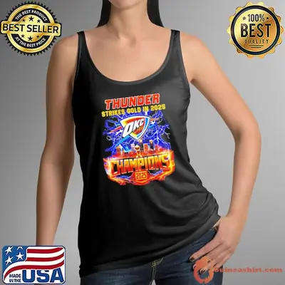 Oklahoma City Thunder strikes gold in 2025 Champions shirt