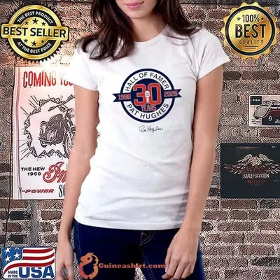 Pat Hughes hall of famer 30 year signature shirt