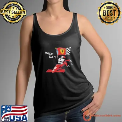 Race Day Cute Snoopy Ferrari Shirt