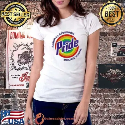 Removes Stubborn Orange Stains Pride LGBTQ shirt