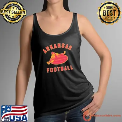 Retro Arkansas Razorbacks Football Midcentury Logo Mascot Shirt