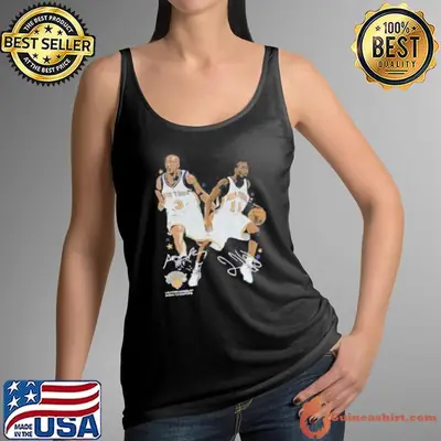 Stephon Marbury and Jamal Crawford New York Knicks NBA Basketball signatures shirt