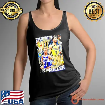 Tyrese Haliburton x Reggie Miller Indiana Pacers graphic shirt