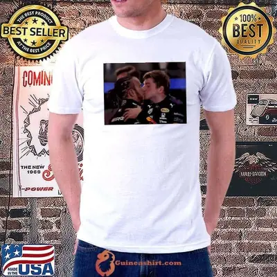 Lewis Hamilton and Max Verstappen Kiss meme shirt