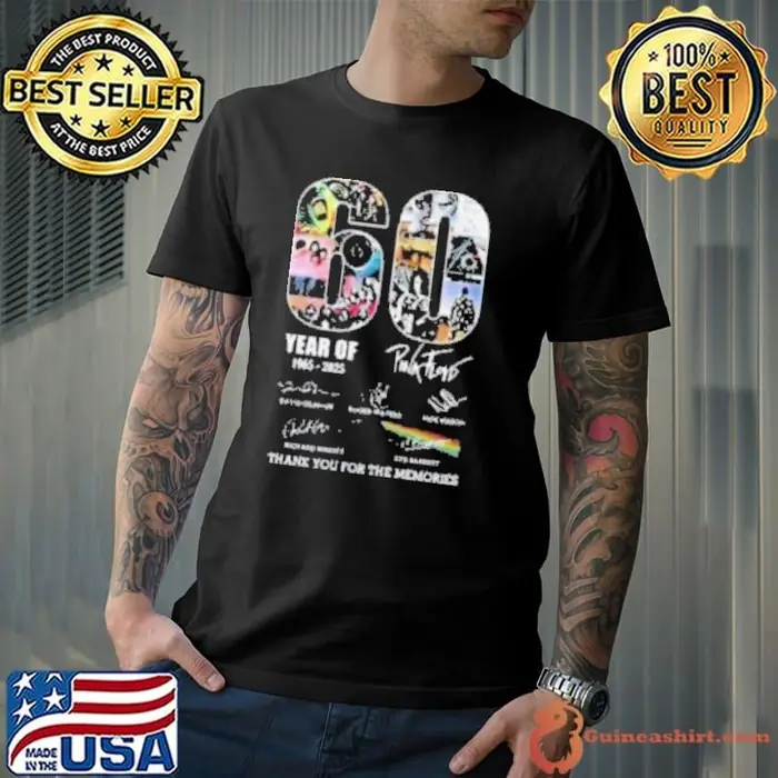 60th Anniversary Of Pink Floyd 1965 2925 Thank You For The Memories Signatures Unisex