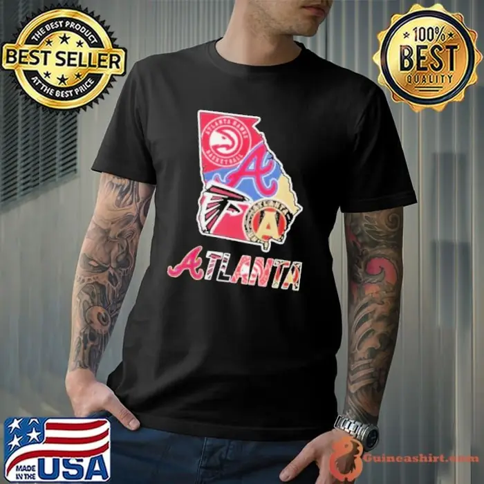 Atlanta Map Sports Teams Logo Unisex