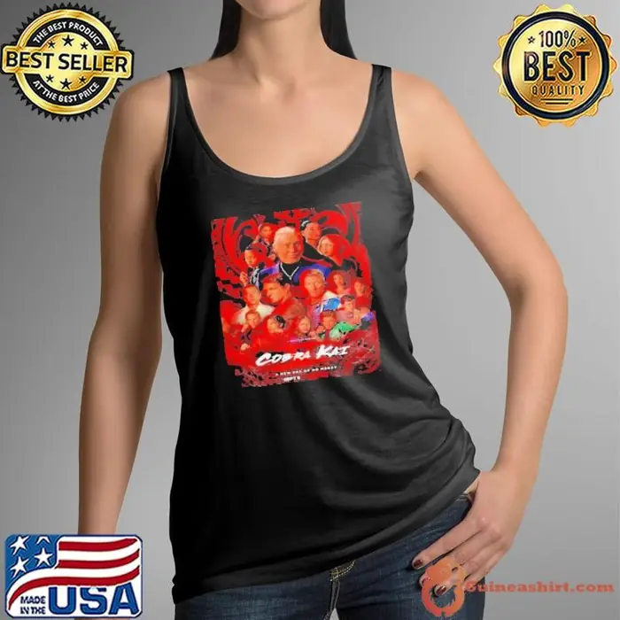 Cobra Kai Season 5 Poster Motion Poster Herald A New Era Of No Mercy Tank Top