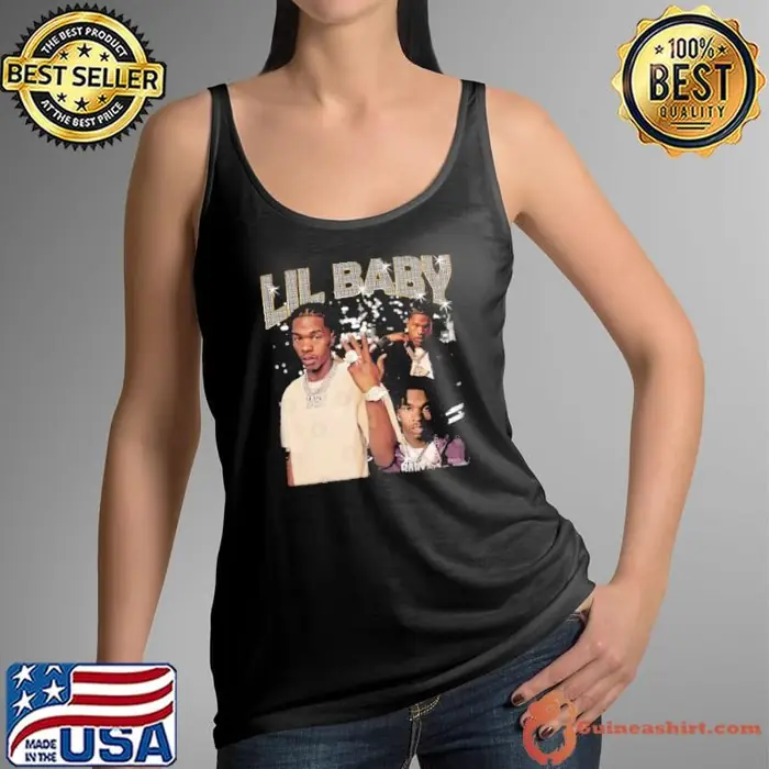 Lil Baby American rapper from Atlanta Georgia Retro Bootleg Tank Top