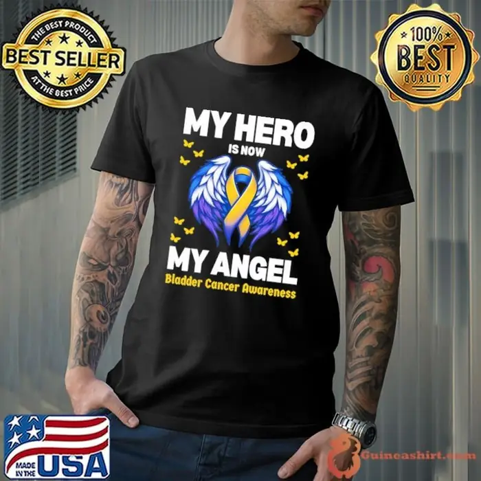 My Hero Is Now My Angel Wings Bladder Month Unisex