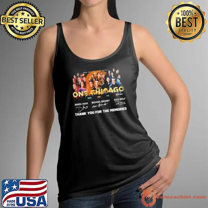 One Night One Heart One Chicago Thank You For The Memories Signatures Tank Top
