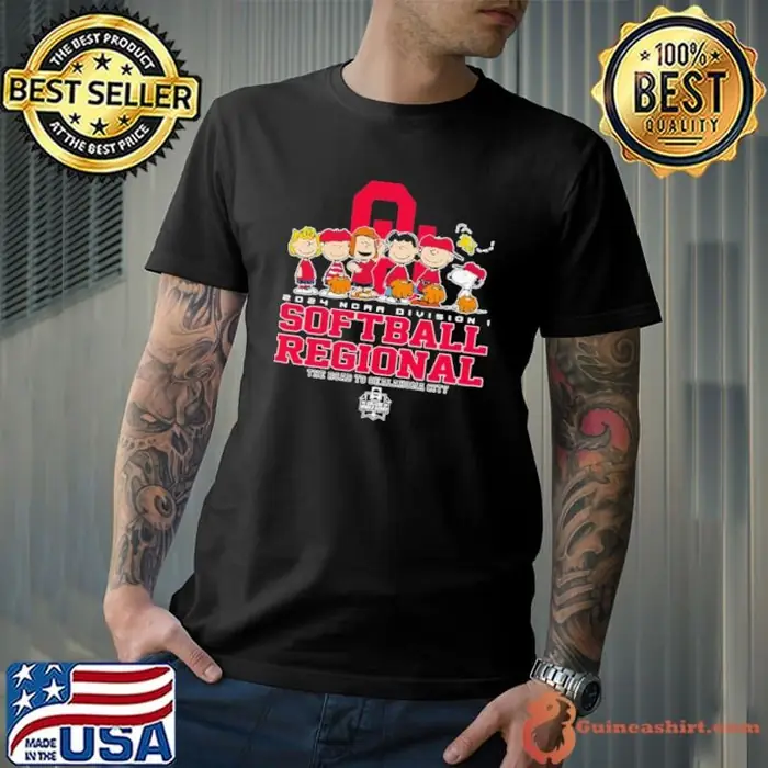 Peanuts Characters Oklahoma Sooners 2024 NCAA Division I Softball Regional Unisex