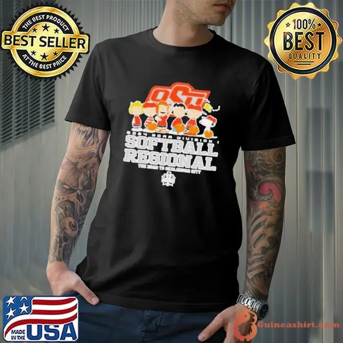 Peanuts Characters Oklahoma State Cowboys 2024 NCAA Division I Softball Regional Unisex