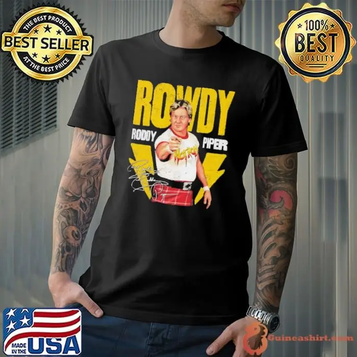 Roddy Piper Lightning Signature Canadian professional wrestler and actor Unisex