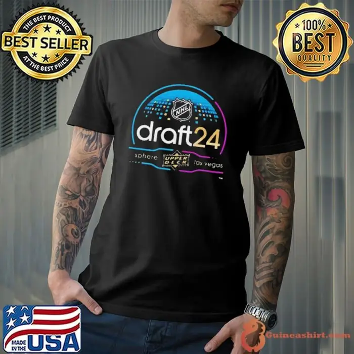 Design Logo 2024 NHL Draft UPPER DECK At The Sphere In Las Vegas Unisex T Unisex