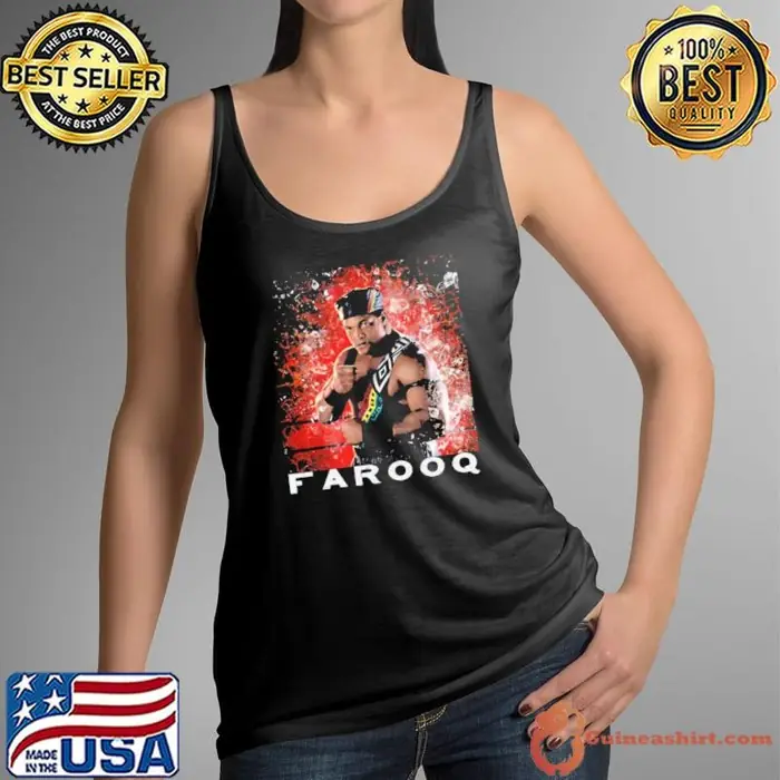 Farooq American retired professional wrestler and football player Tank Top