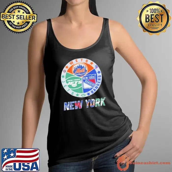 New York Mets New York Rangers New York Jets Sports City Fan Proud 2024 Tank Top