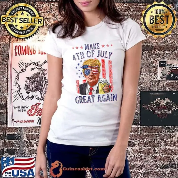 Trump Make 4th of July Great Again 4th Of July American Flag Ladiestee