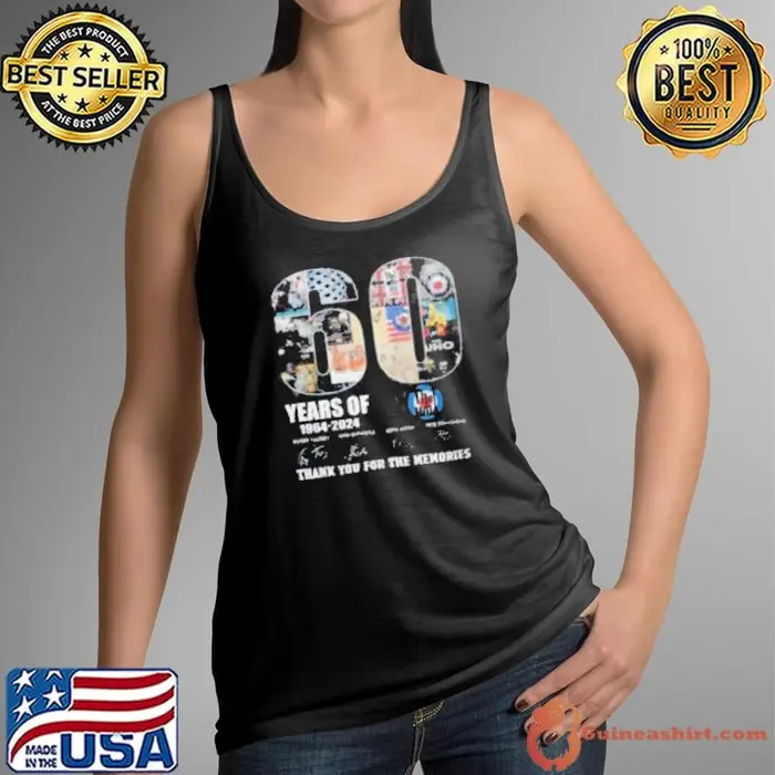 60 Years Of 1964 2024 The Who Thank You For The Memories Tank Top