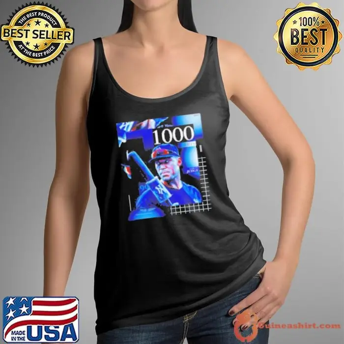 Aaron Judge New York Yankees 1000 Career Hits Baseball Tank Top