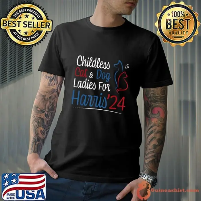 Childless Cat Dog Lady Ladies for Kamala Harris 2024 Unisex