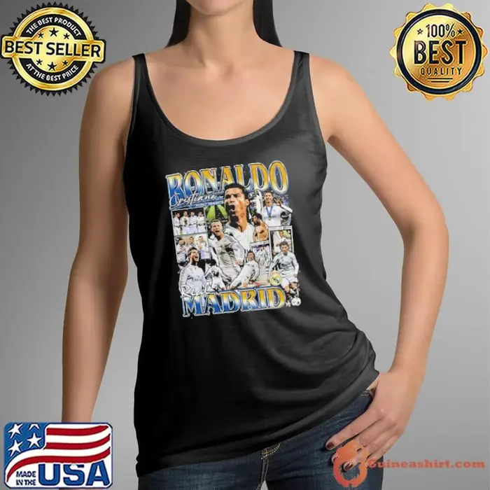 Cristiano Ronaldo Real Portuguese professional footballer Vintage Bootleg Tank Top