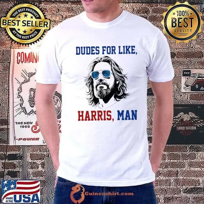 Dudes For Like Harris Man White Dudes For Harris 2024 Unisex