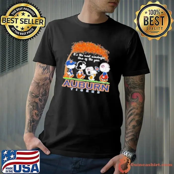 It'S The Most Wonderful Time Of The Year Peanuts Characters X Auburn Tigers Unisex